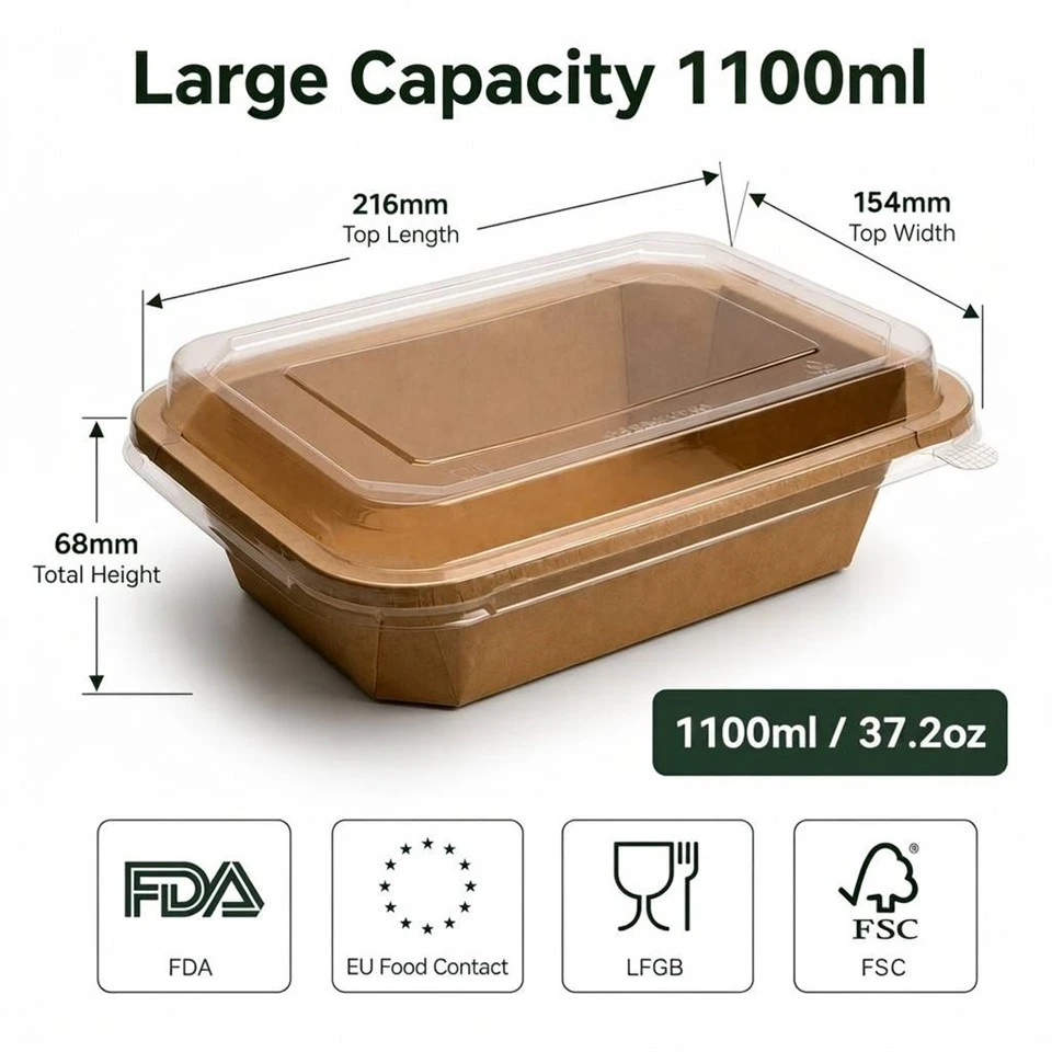 1100ml Food-grade Octagonal Bowls