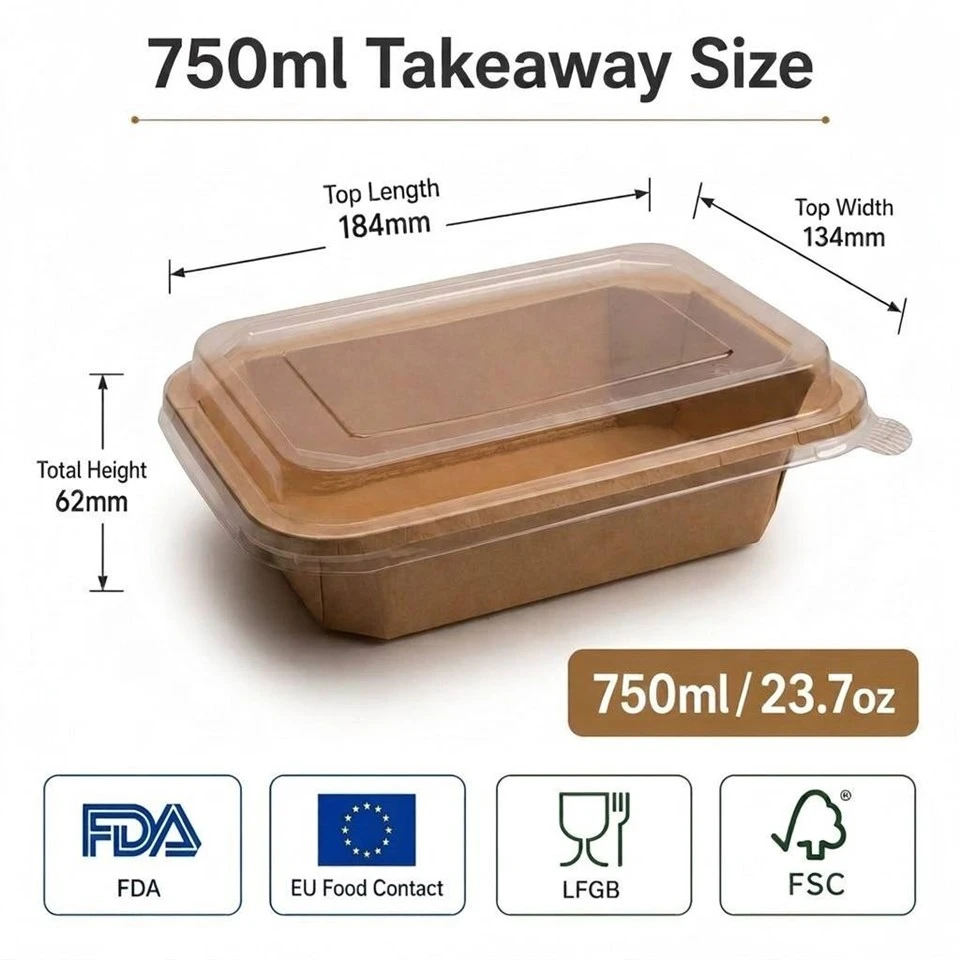 750ml Kraft Octagonal Salad Bowls factory 750ml Kraft Octagonal Salad Bowls factory