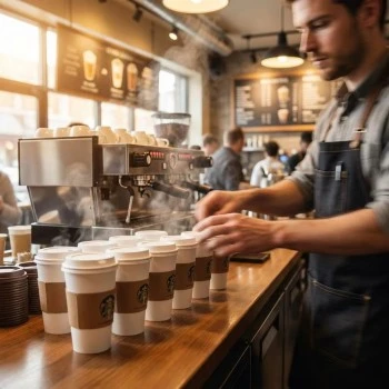 Coffee Shops using single paper cup Coffee Shops using single paper cup