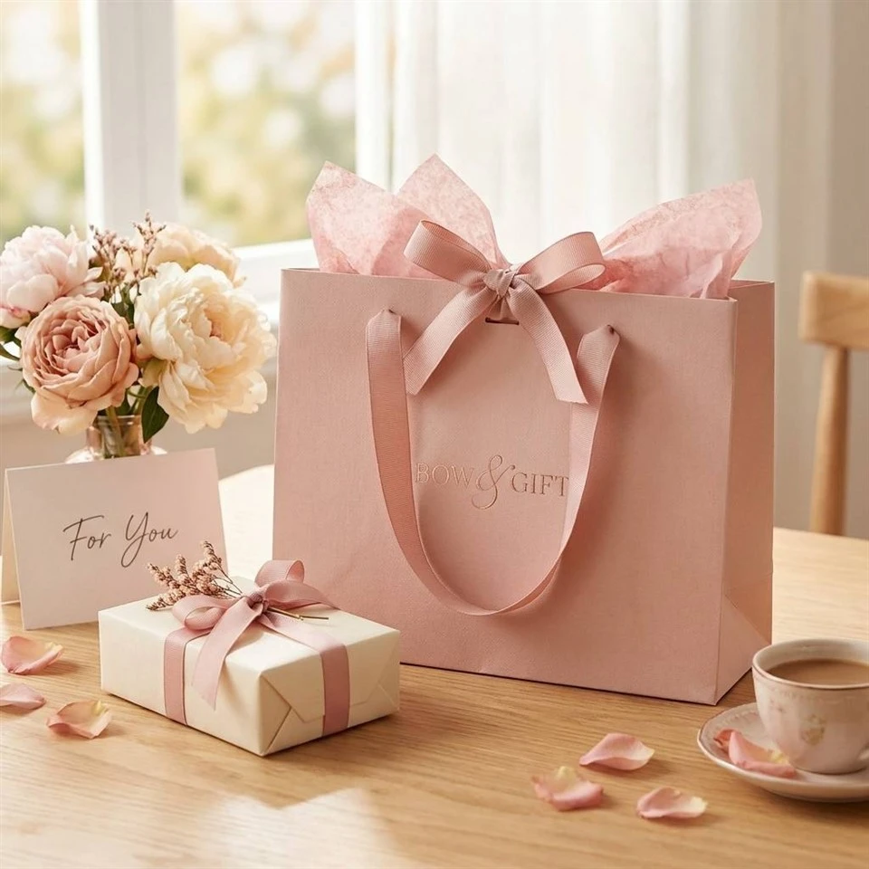 Ribbon Handle Gift Bag factory Ribbon Handle Gift Bag factory