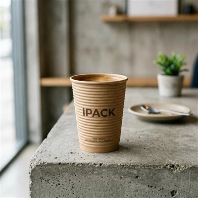 8oz Ripple Paper Cup